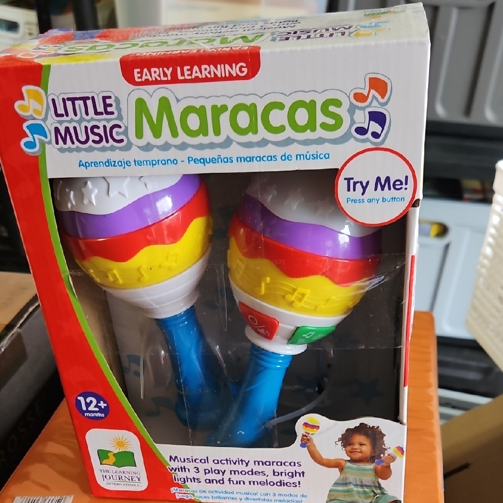 Red and Yellow Learning Maracas for Musical Fun